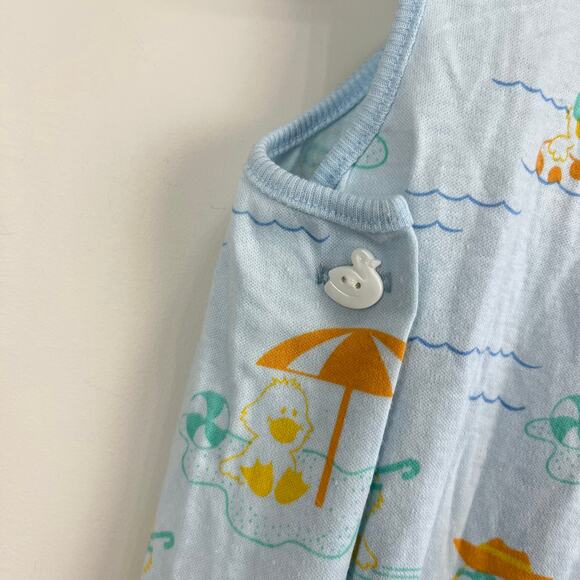 Vintage Carter's Blue Beach Overalls 9 Months USA - Picture 3 of 8
